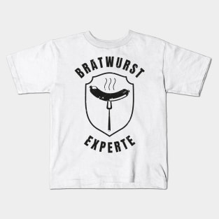 Bratwurst Experte Wurst Männer Grill BBQ Kids T-Shirt